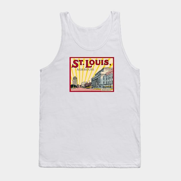 1935 St. Louis Missouri Tank Top by historicimage